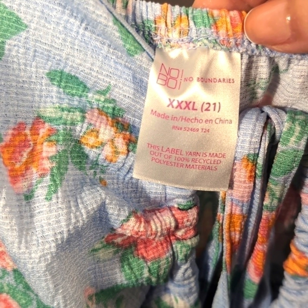 No boundaries flirty floral blue dress Size 3XL - Picture 6 of 12